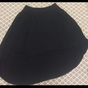 Kimichi blue high low black cotton skirt size S
